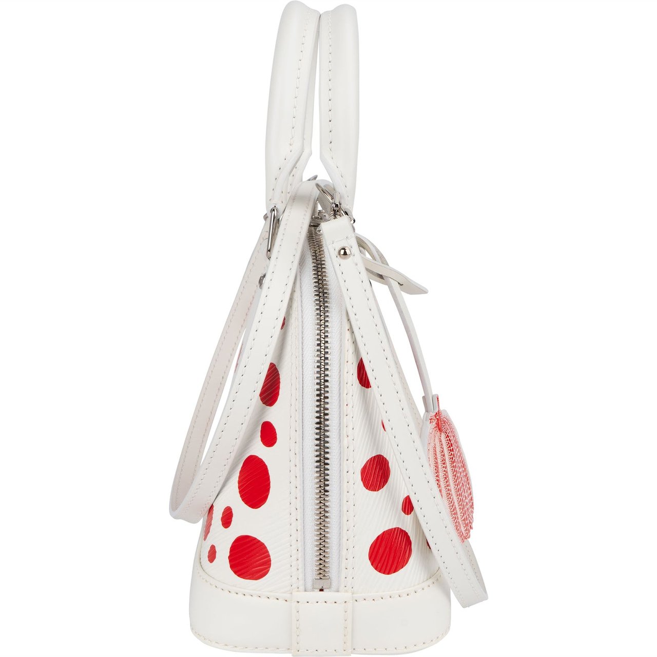 Louis Vuitton Louis Vuitton White Epi Leather x Yayoi Kusama Alma BB Handbag Wit