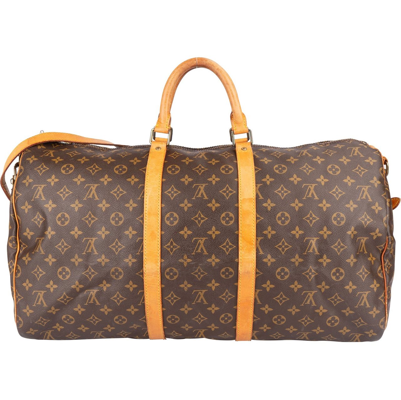 Louis Vuitton Louis Vuitton Monogram Canvas Keepall 55 Bandoulière Travel Bag Bruin