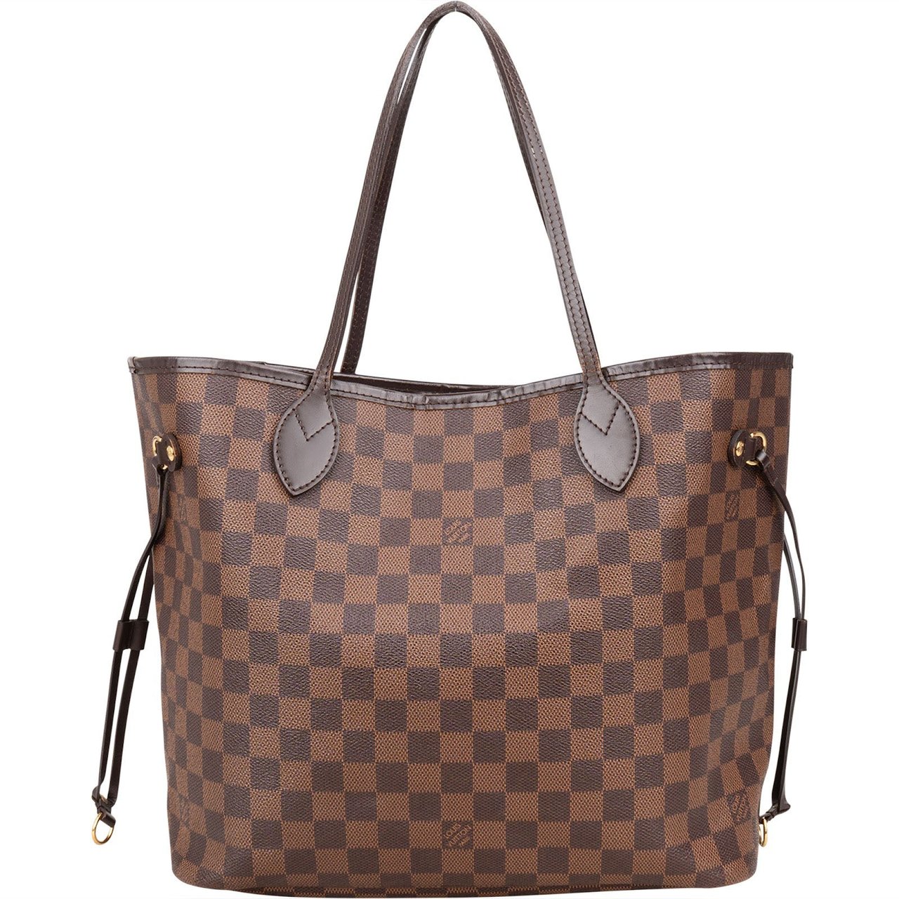 Louis Vuitton Louis Vuitton Monogram Damier Ebene Canvas Neverfull MM Shoulder Bag Bruin