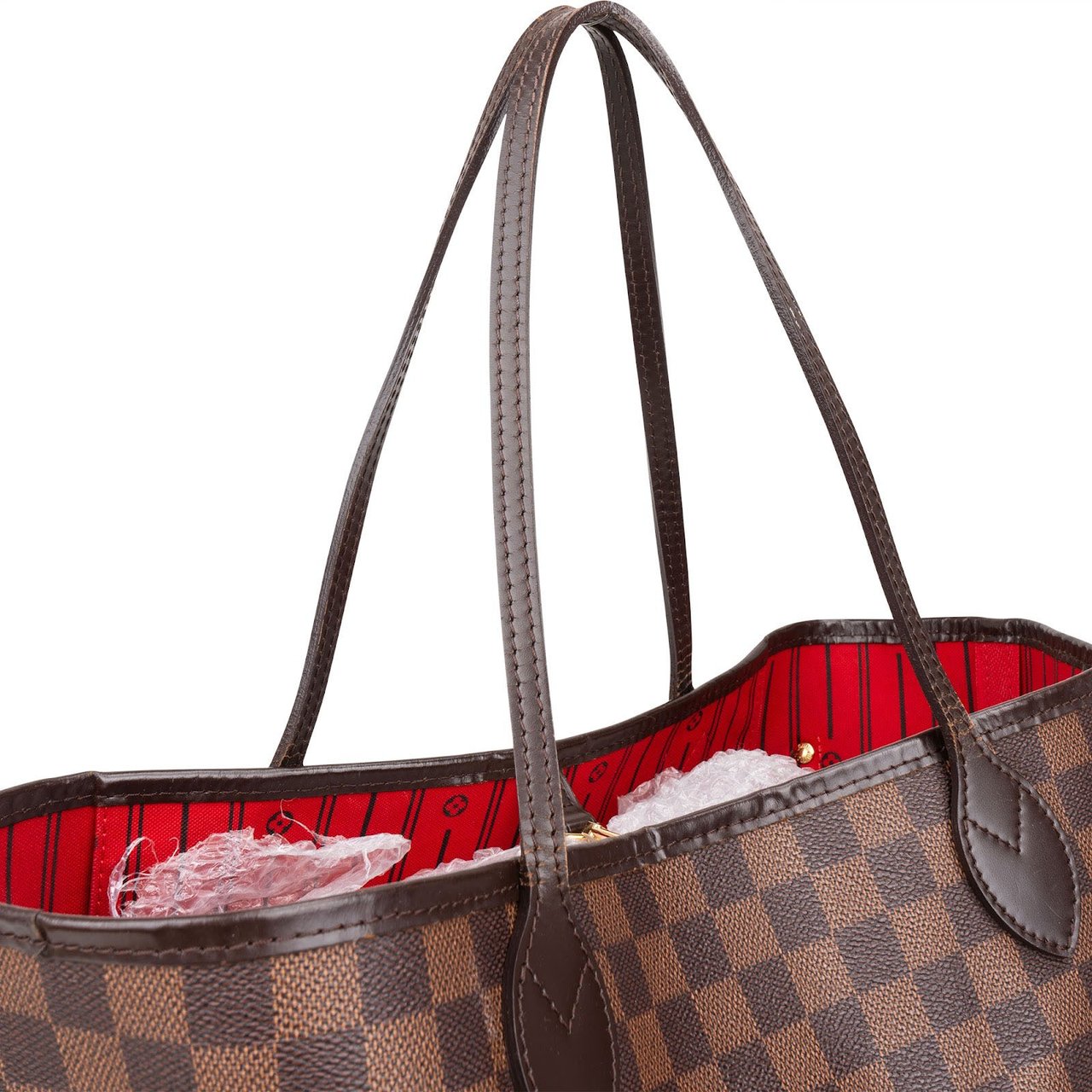 Louis Vuitton Louis Vuitton Monogram Damier Ebene Canvas Neverfull MM Shoulder Bag Bruin