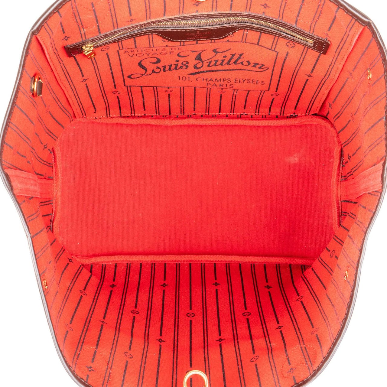 Louis Vuitton Louis Vuitton Monogram Damier Ebene Canvas Neverfull MM Shoulder Bag Bruin