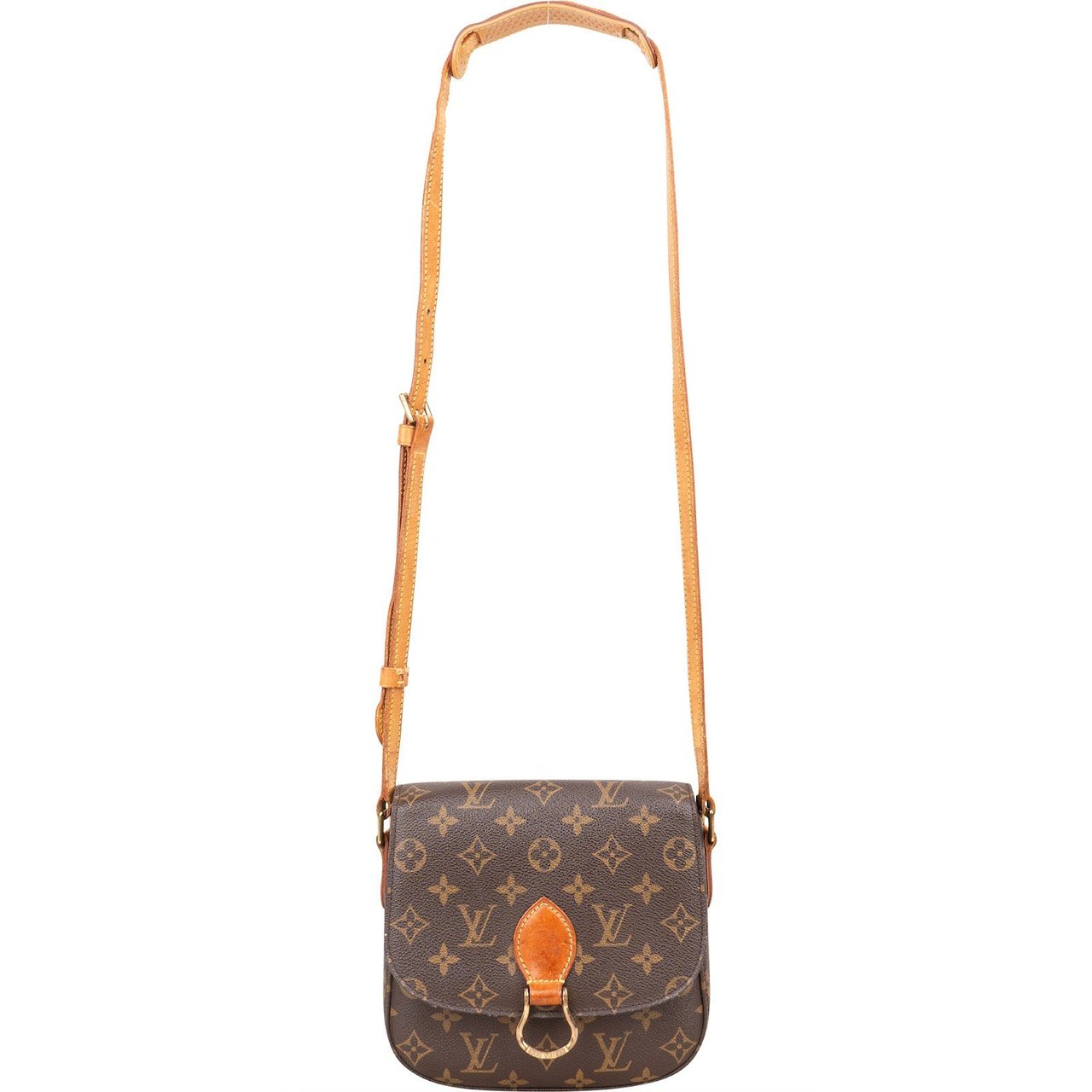 Louis Vuitton Louis Vuitton Monogram Canvas Saint Cloud MM Crossbody Bag Bruin
