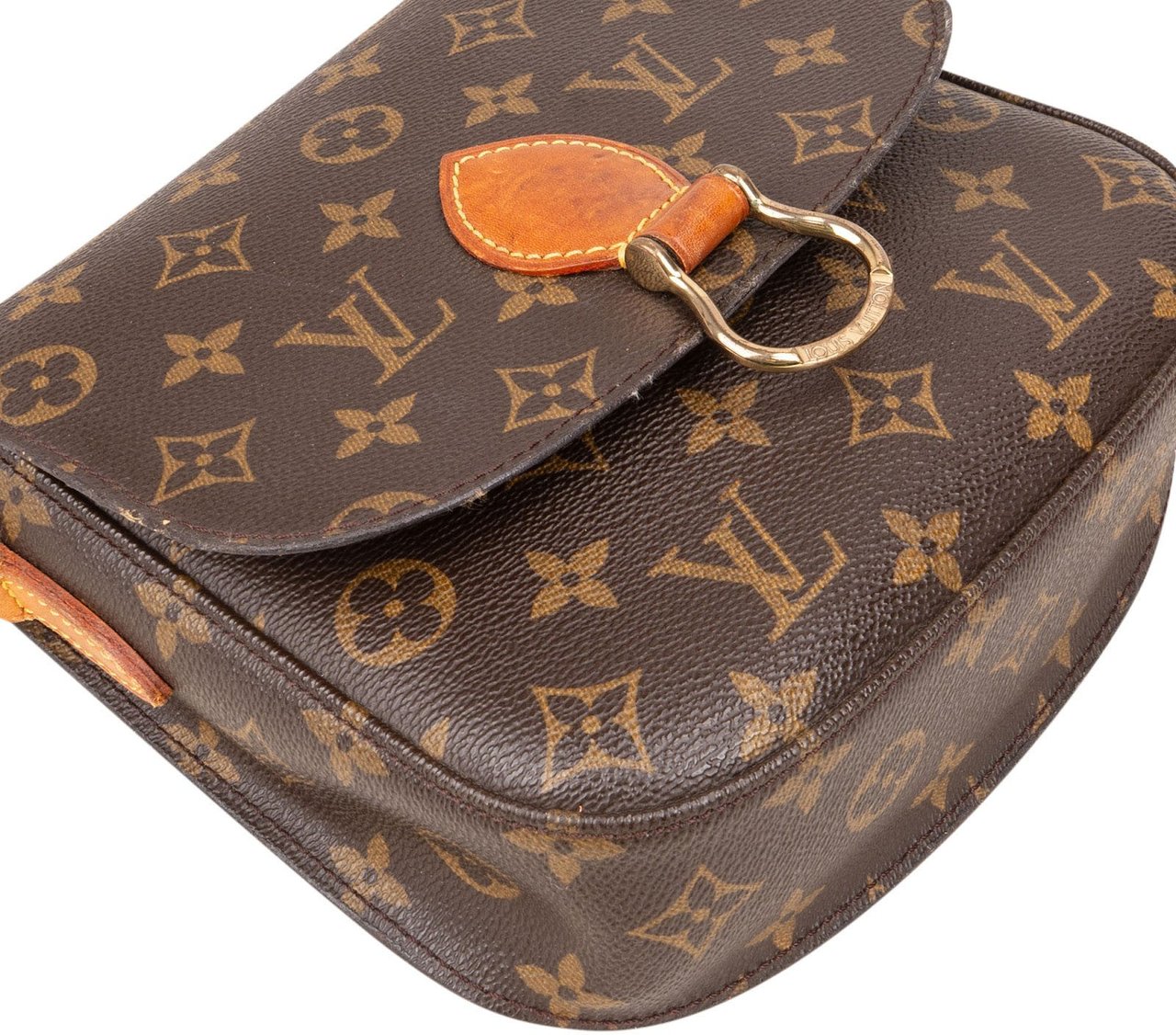 Louis Vuitton Louis Vuitton Monogram Canvas Saint Cloud MM Crossbody Bag Bruin