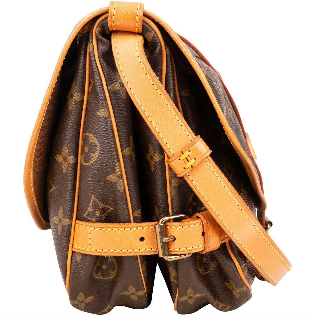 Louis Vuitton Louis Vuitton Monogram Canvas Saumur 30 Crossbody Bag Bruin