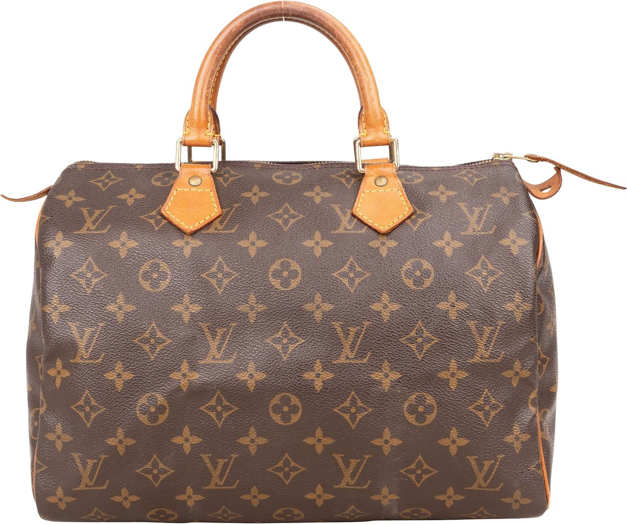 Louis Vuitton Louis Vuitton Monogram Canvas Speedy 30 Handbag Bruin
