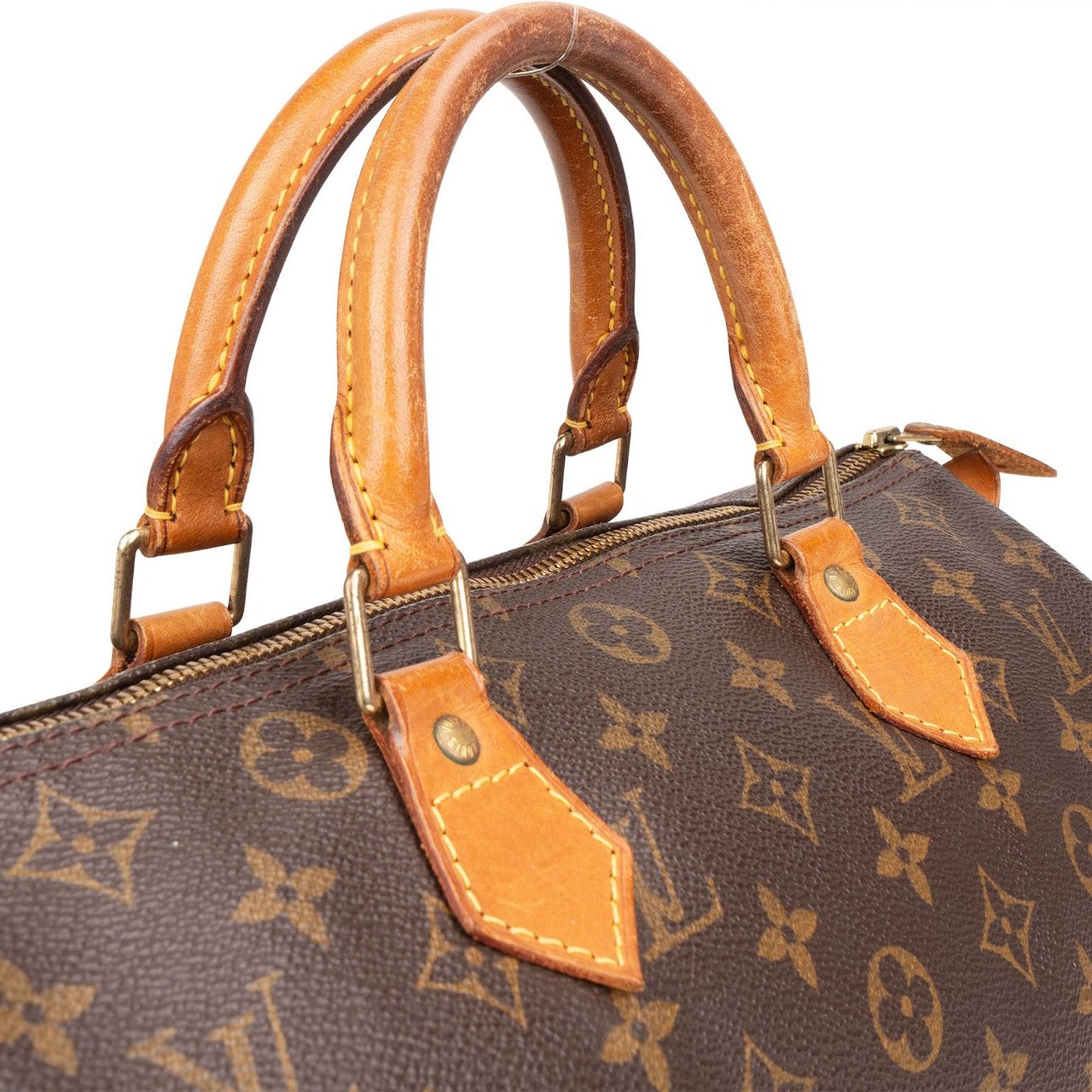 Louis Vuitton Louis Vuitton Monogram Canvas Speedy 30 Handbag Bruin