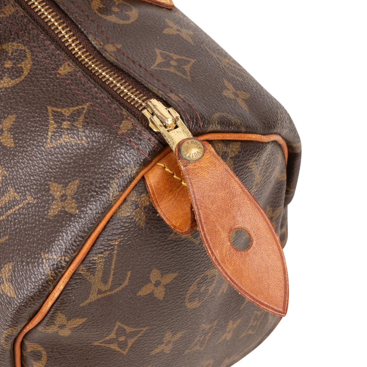 Louis Vuitton Louis Vuitton Monogram Canvas Speedy 30 Handbag Bruin