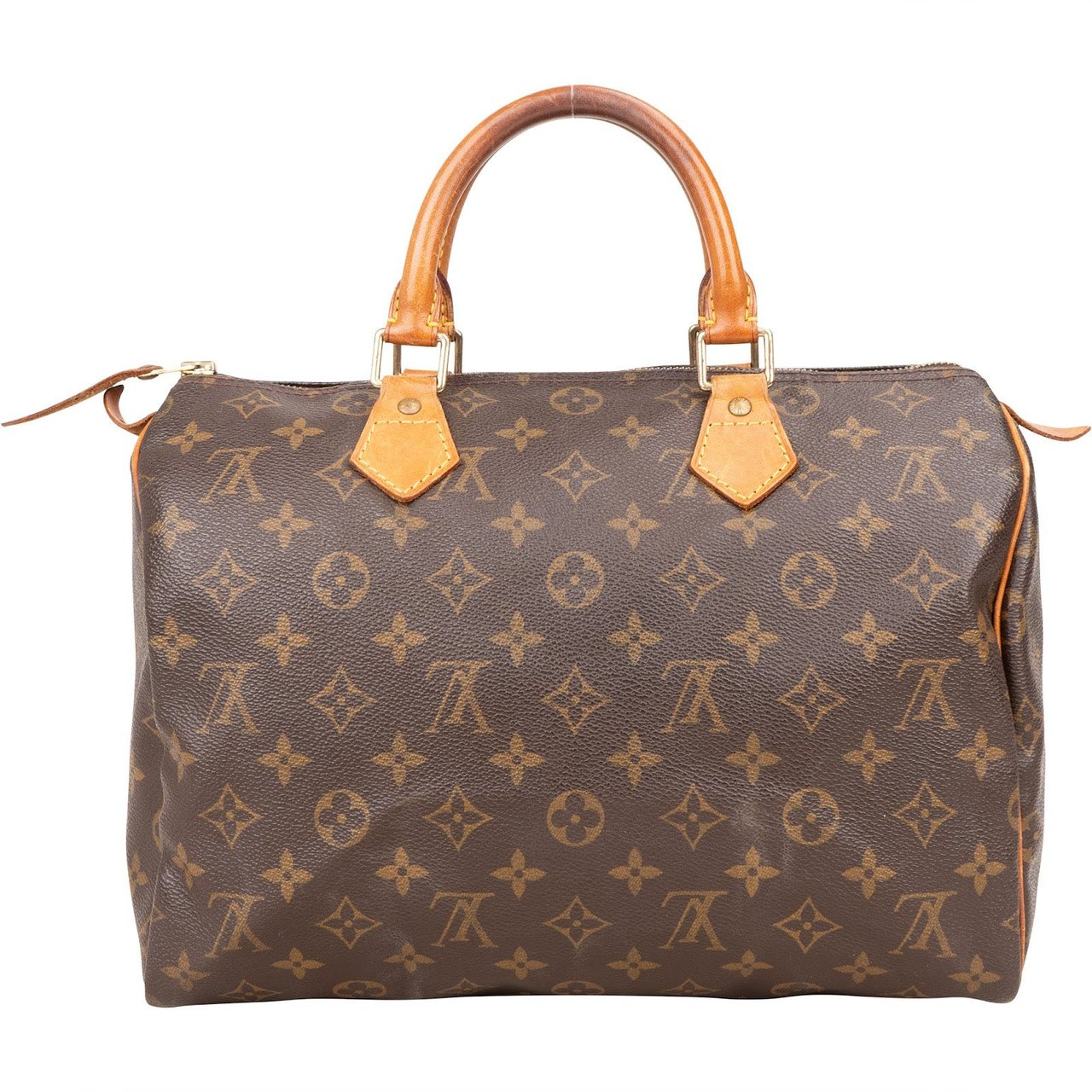 Louis Vuitton Louis Vuitton Monogram Canvas Speedy 30 Handbag Bruin