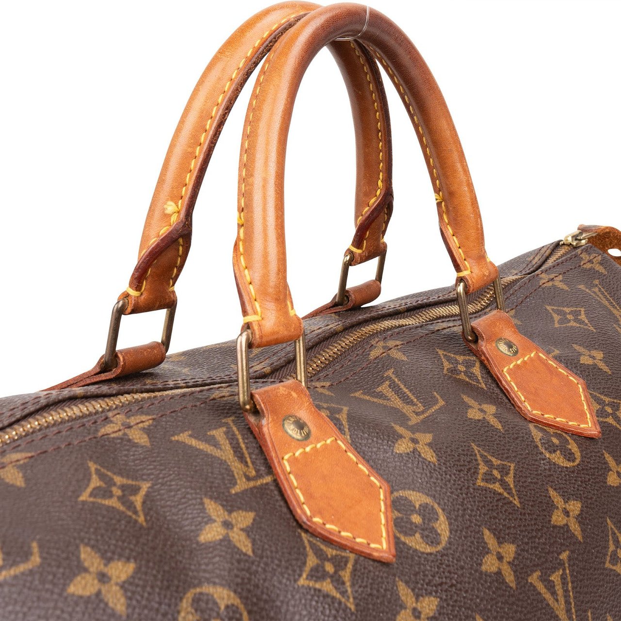 Louis Vuitton Louis Vuitton Monogram Canvas Speedy 40 Handbag Bruin