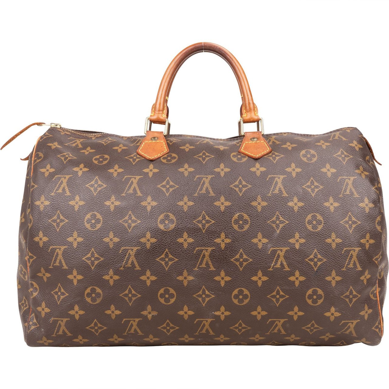 Louis Vuitton Louis Vuitton Monogram Canvas Speedy 40 Handbag Bruin
