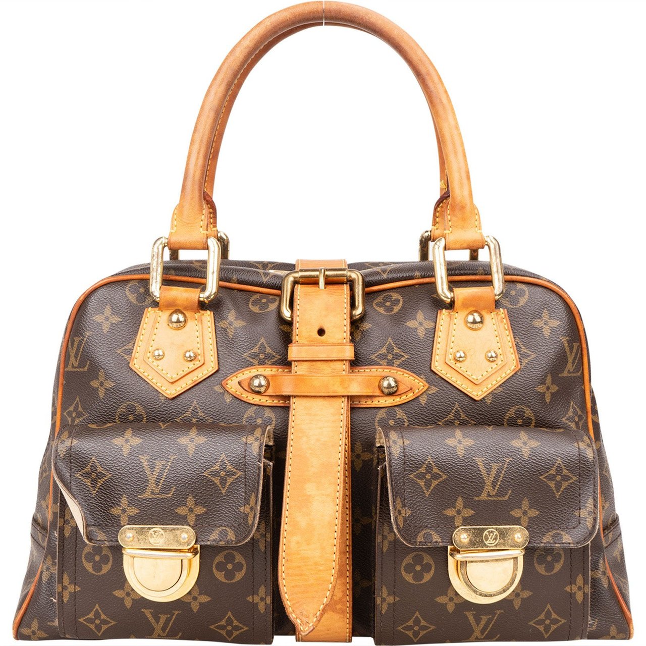 Louis Vuitton Louis Vuitton Monogram Canvas Manhattan GM Handbag Bruin