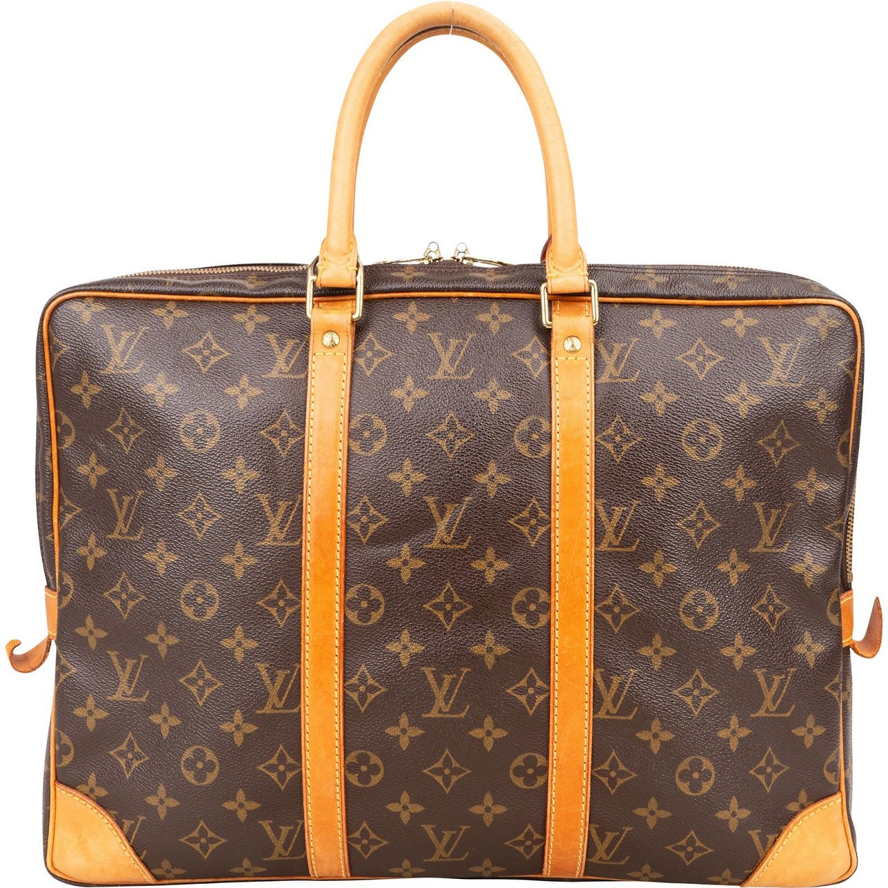 Louis Vuitton Louis Vuitton Monogram Canvas Porte Documents Business Handbag Bruin