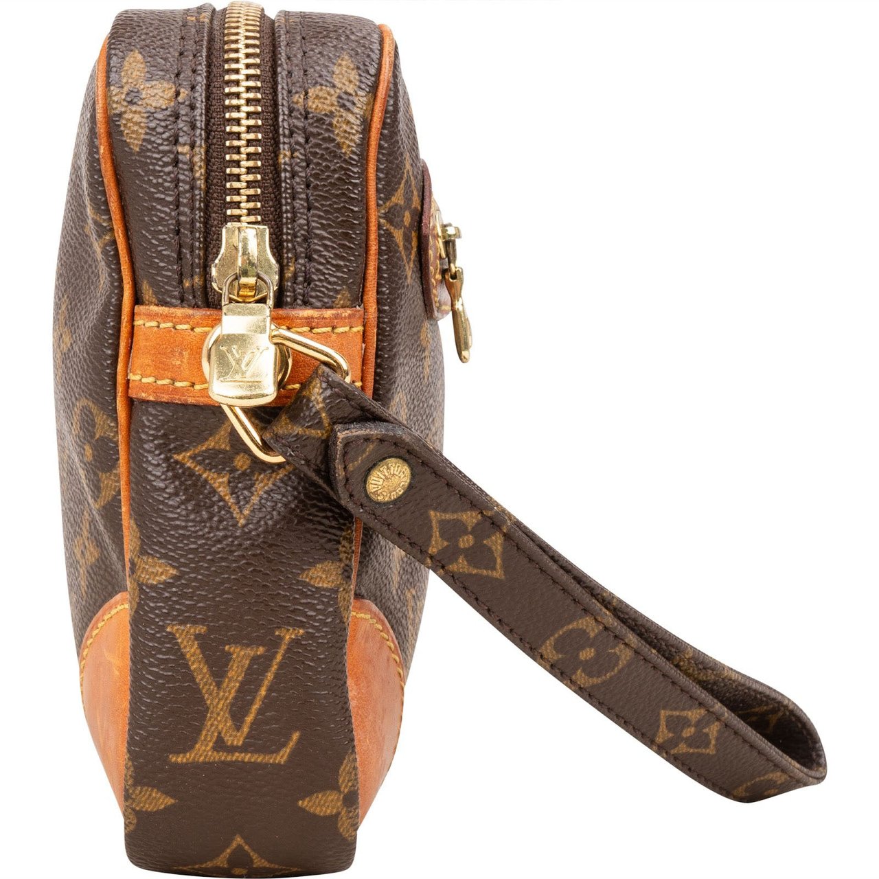 Louis Vuitton Louis Vuitton Canvas Monogram Marly Dragonne Clutch Bruin