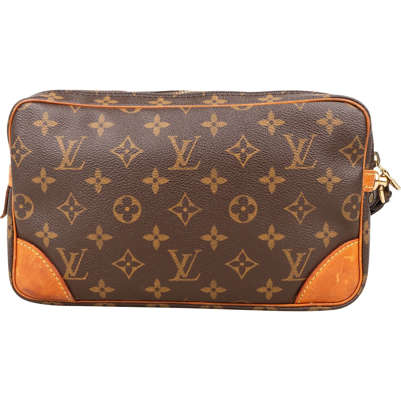 Louis Vuitton Louis Vuitton Canvas Monogram Marly Dragonne Clutch Bruin