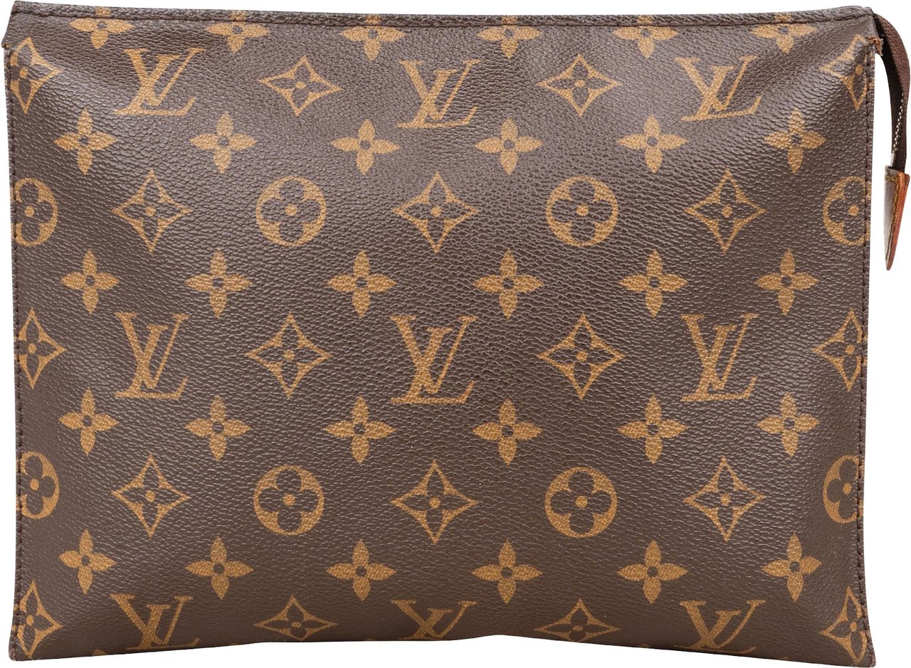 Louis Vuitton Louis Vuitton Canvas Monogram Poche Toilette 25 Clutch Bruin