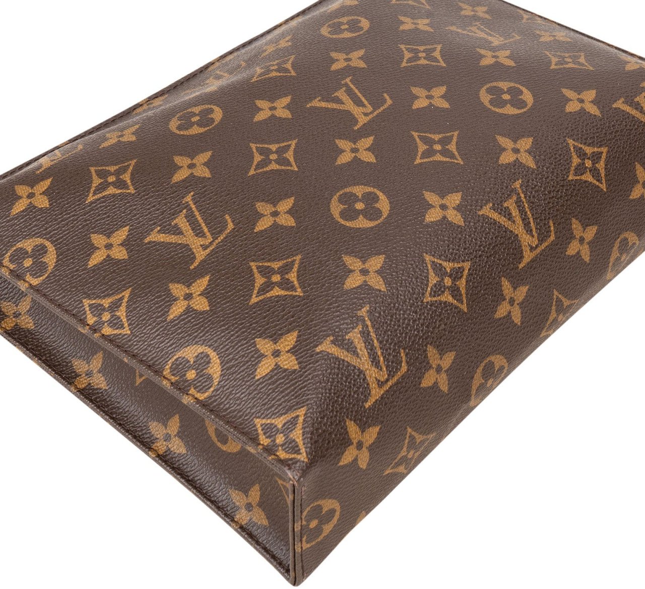 Louis Vuitton Louis Vuitton Canvas Monogram Poche Toilette 25 Clutch Bruin