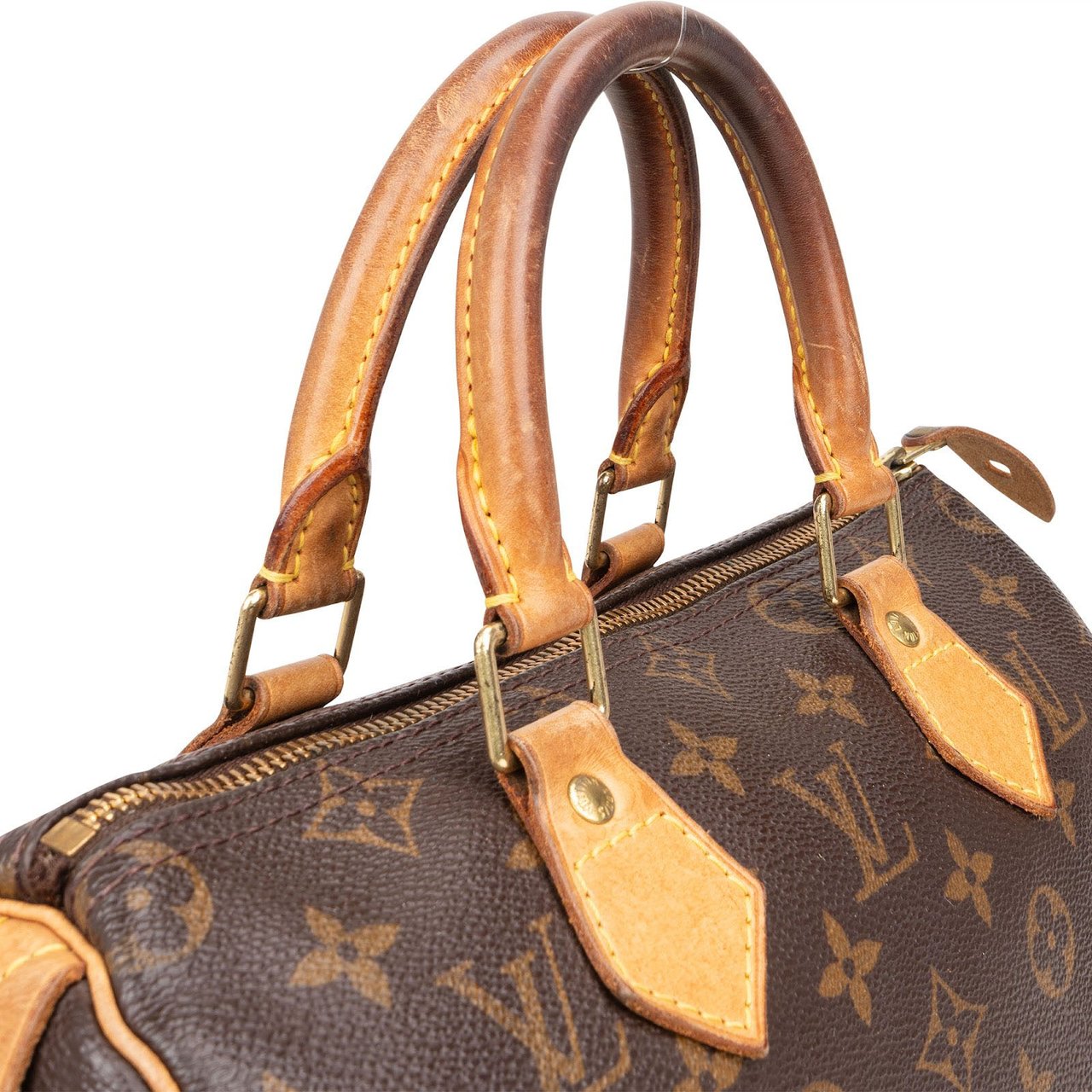 Louis Vuitton Louis Vuitton Monogram Canvas Speedy 25 Handbag Bruin