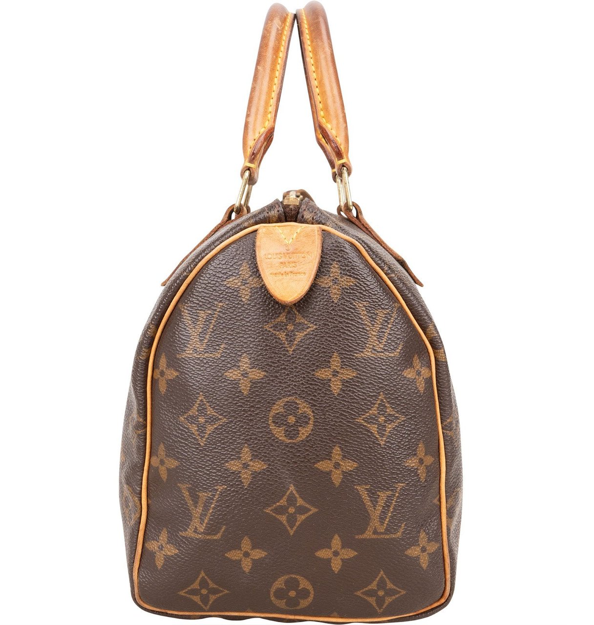 Louis Vuitton Louis Vuitton Monogram Canvas Speedy 25 Handbag Bruin