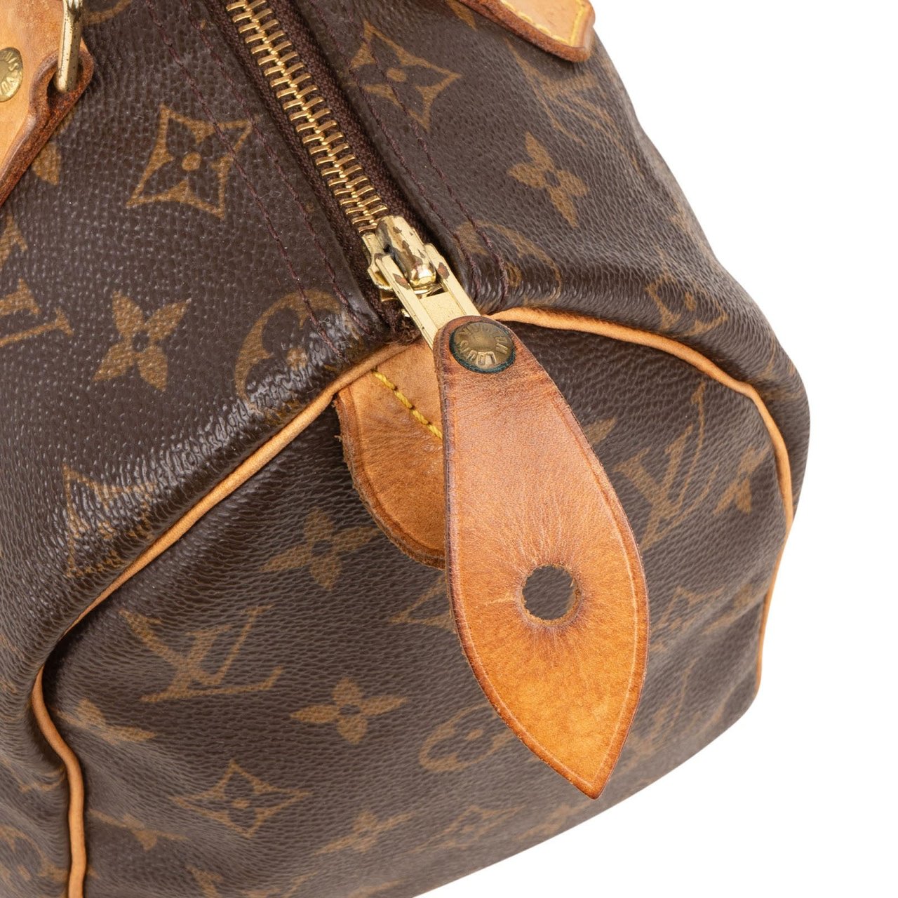 Louis Vuitton Louis Vuitton Monogram Canvas Speedy 25 Handbag Bruin