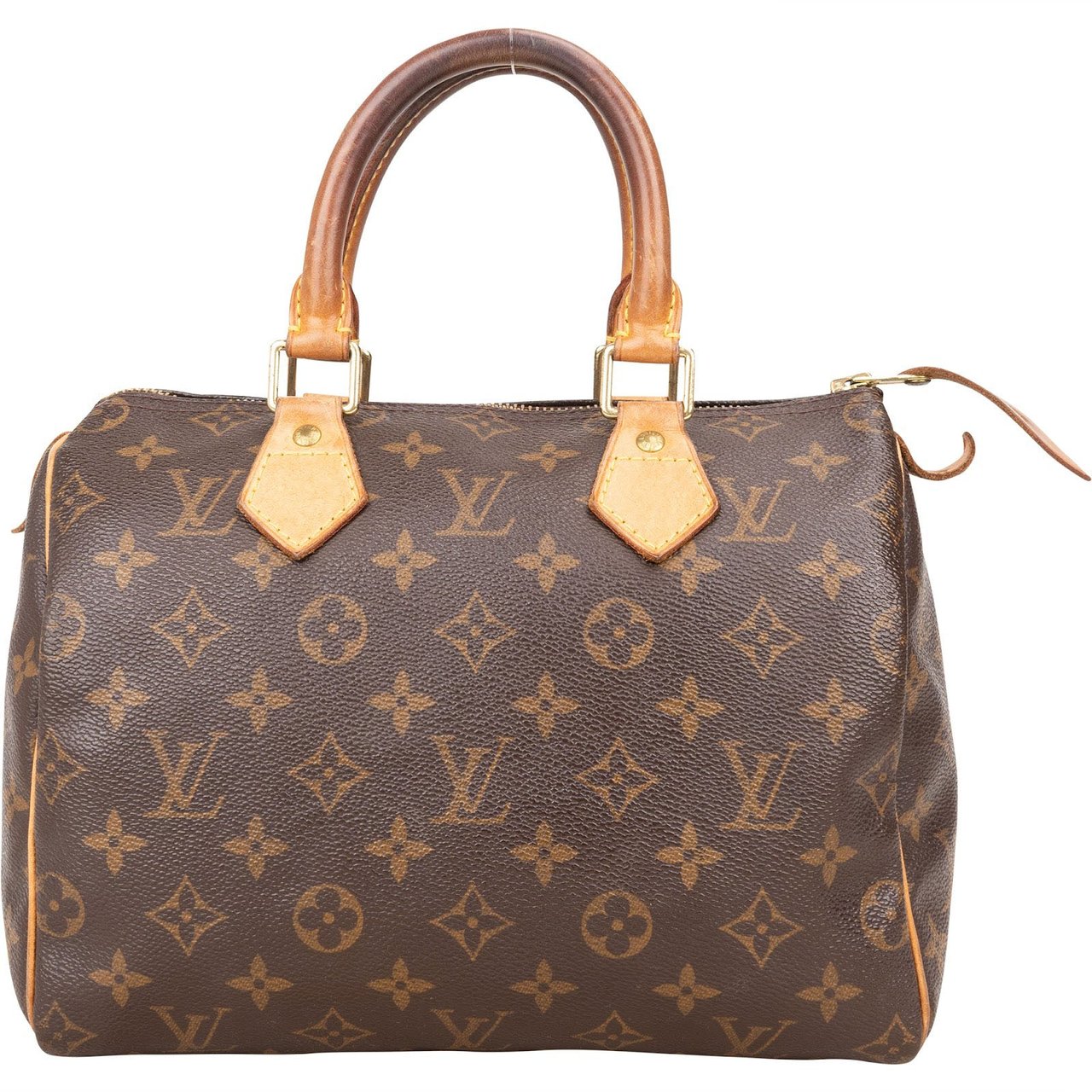 Louis Vuitton Louis Vuitton Monogram Canvas Speedy 25 Handbag Bruin