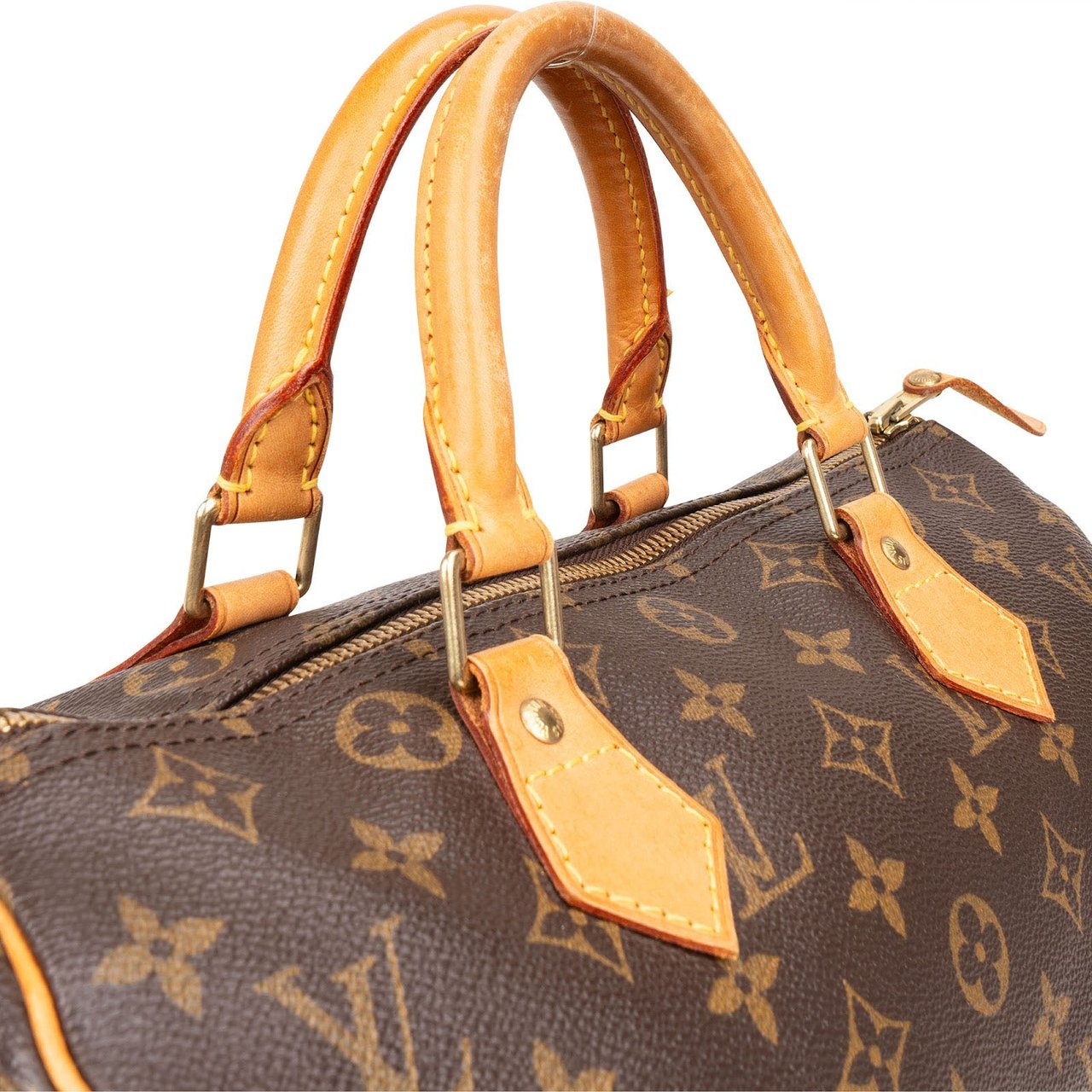 Louis Vuitton Louis Vuitton Monogram Canvas Speedy 30 Handbag Bruin