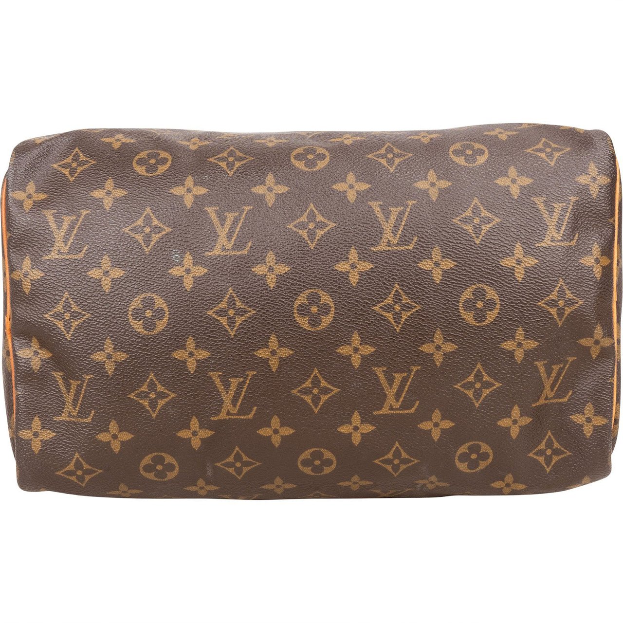 Louis Vuitton Louis Vuitton Monogram Canvas Speedy 30 Handbag Bruin