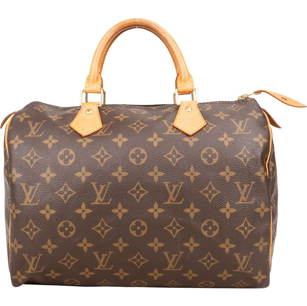 Louis Vuitton Louis Vuitton Monogram Canvas Speedy 30 Handbag Bruin