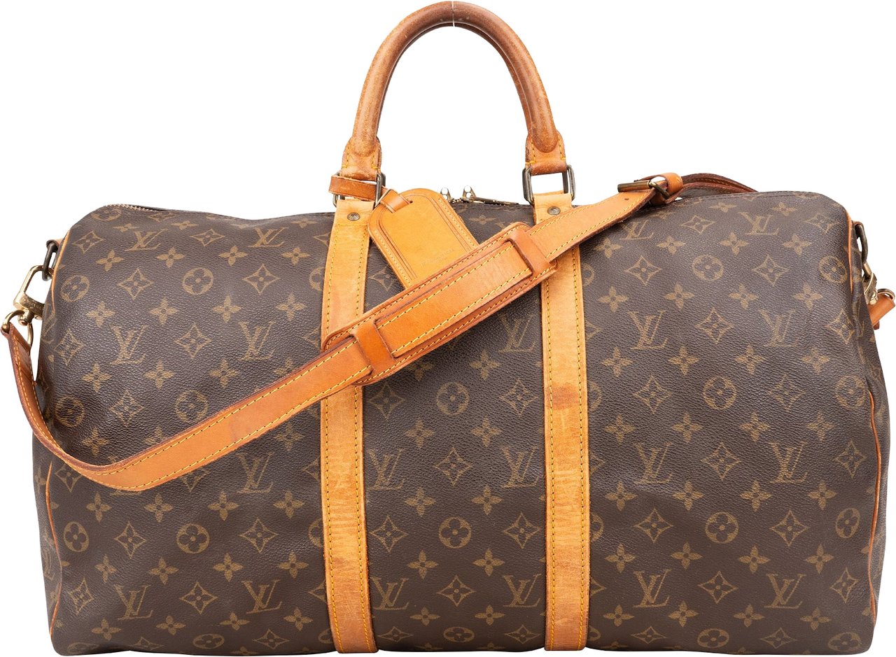 Louis Vuitton Louis Vuitton Monogram Canvas Keepall 50 Bandoulière Travel Bag Bruin