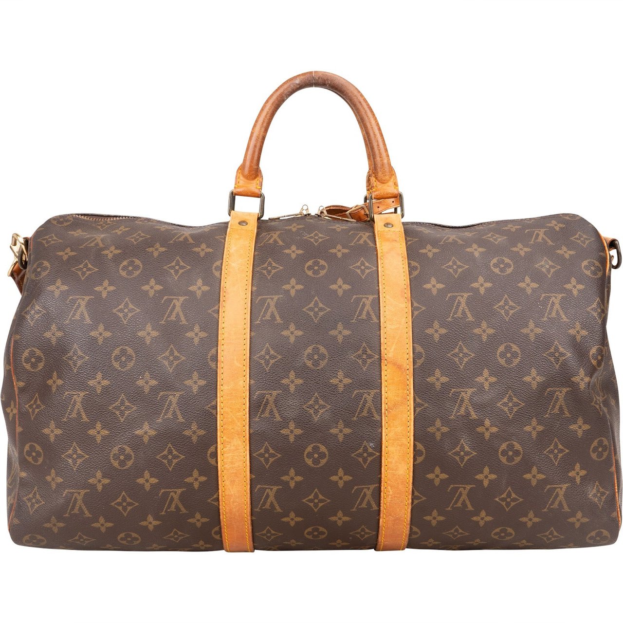 Louis Vuitton Louis Vuitton Monogram Canvas Keepall 50 Bandoulière Travel Bag Bruin