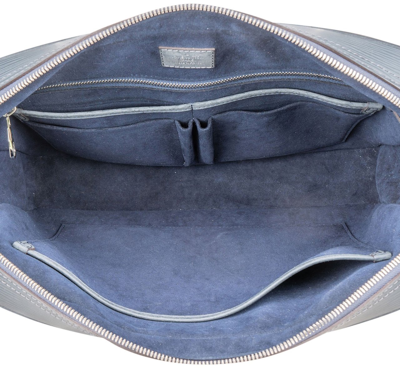 Louis Vuitton Louis Vuitton Blue Epi Leather Bassano Porte-Documents Voyage Handbag Blauw