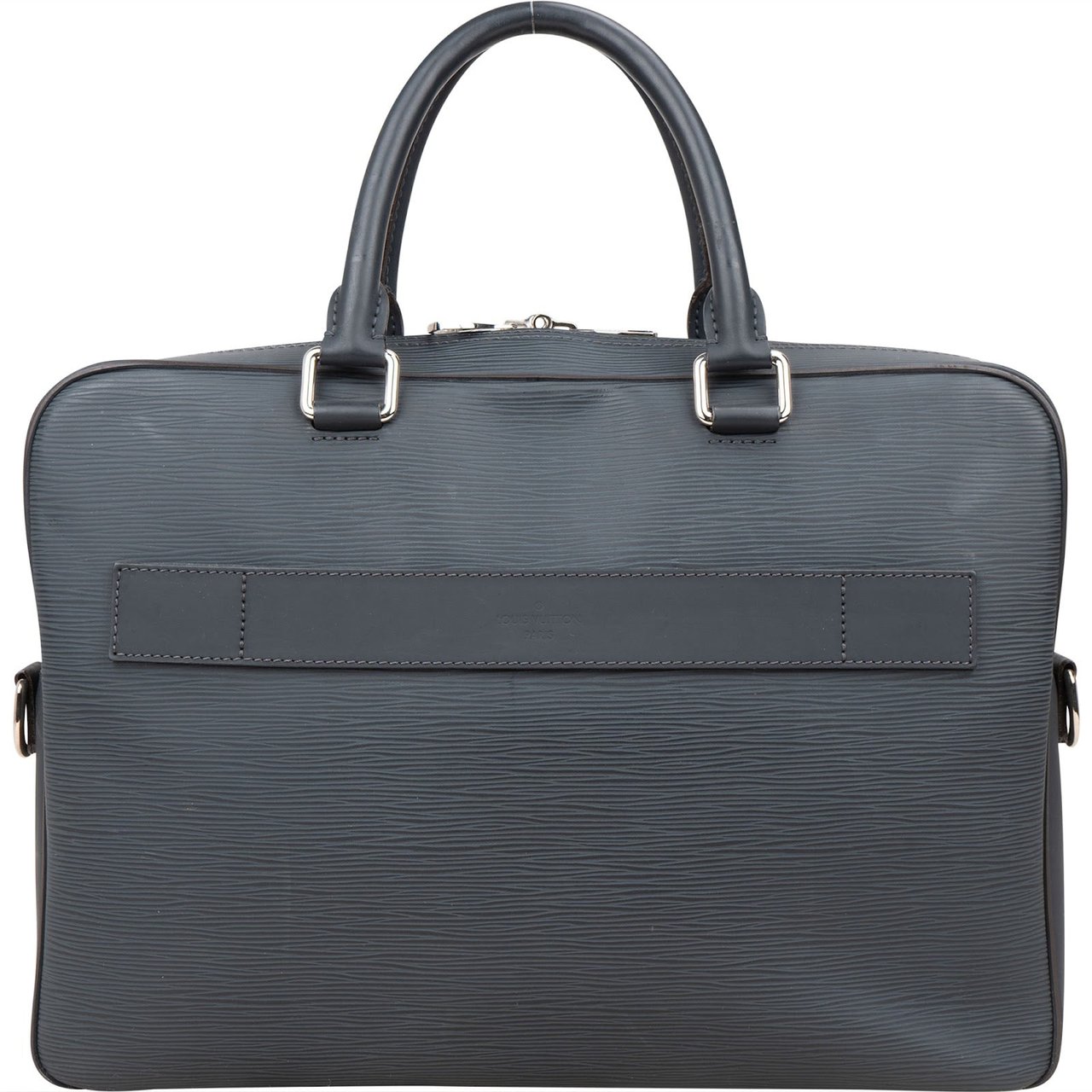 Louis Vuitton Louis Vuitton Blue Epi Leather Bassano Porte-Documents Voyage Handbag Blauw