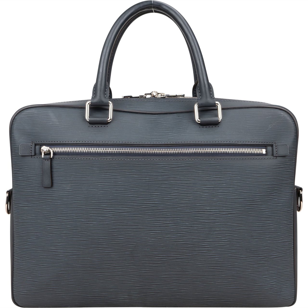 Louis Vuitton Louis Vuitton Blue Epi Leather Bassano Porte-Documents Voyage Handbag Blauw