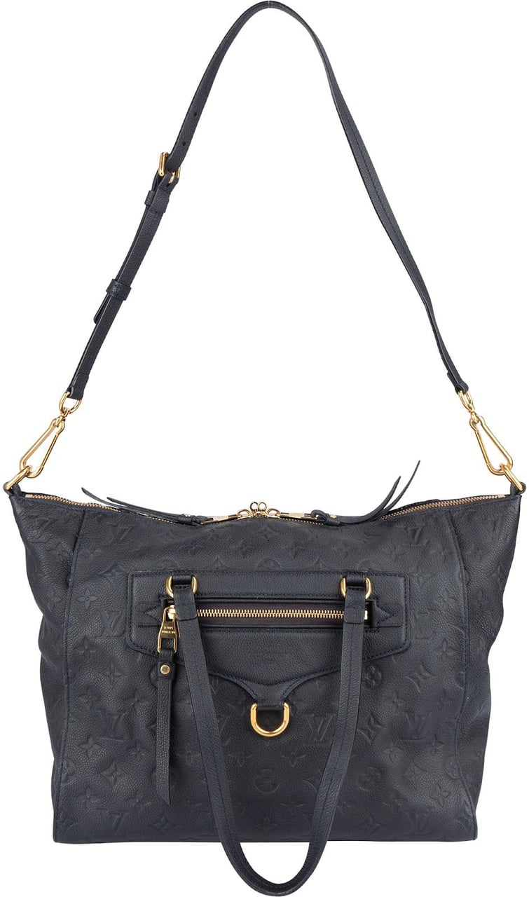 Louis Vuitton Louis Vuitton Leather Monogram Empreinte Lumineuse PM Shoulder Bag Zwart