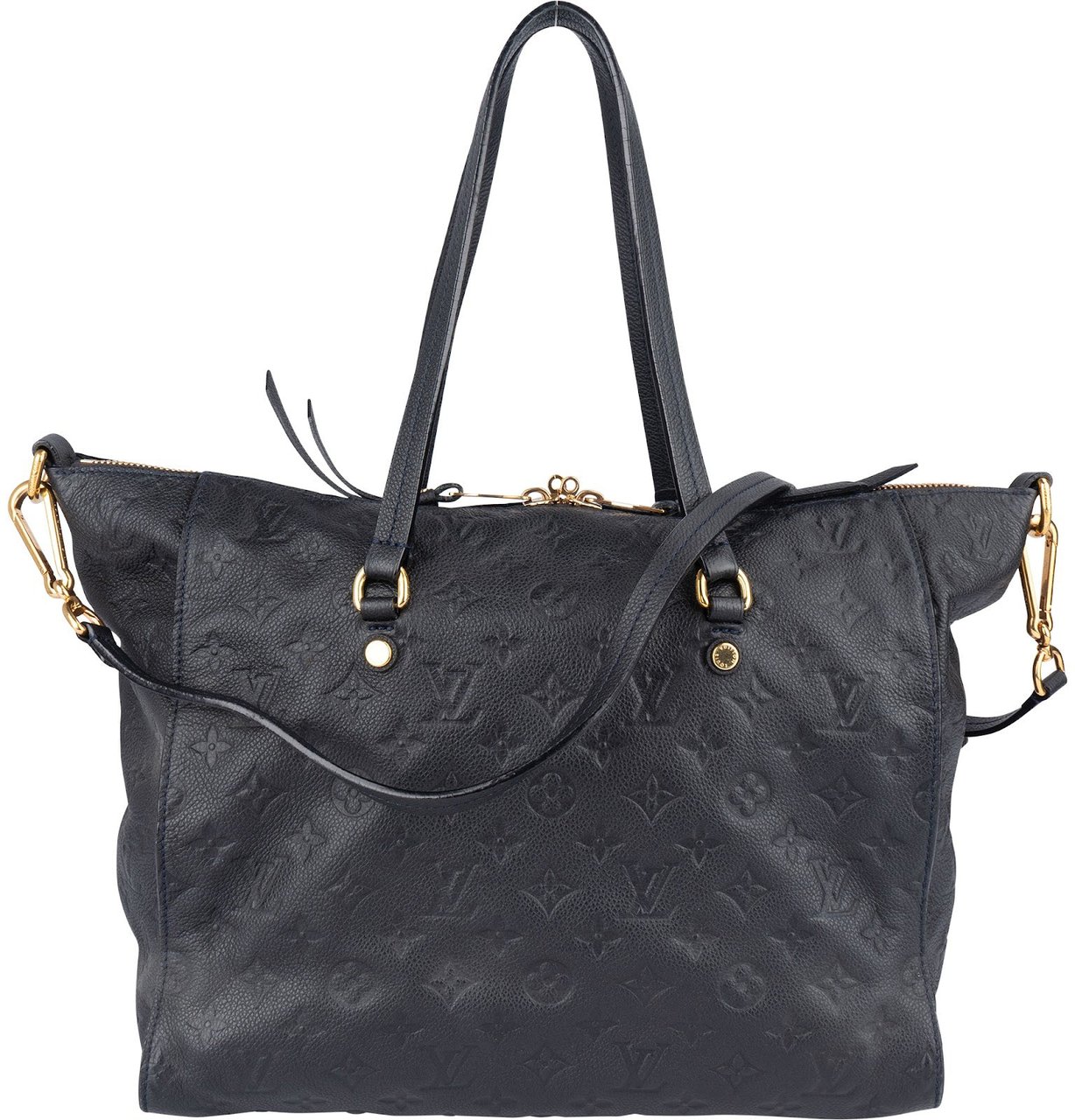 Louis Vuitton Louis Vuitton Leather Monogram Empreinte Lumineuse PM Shoulder Bag Zwart