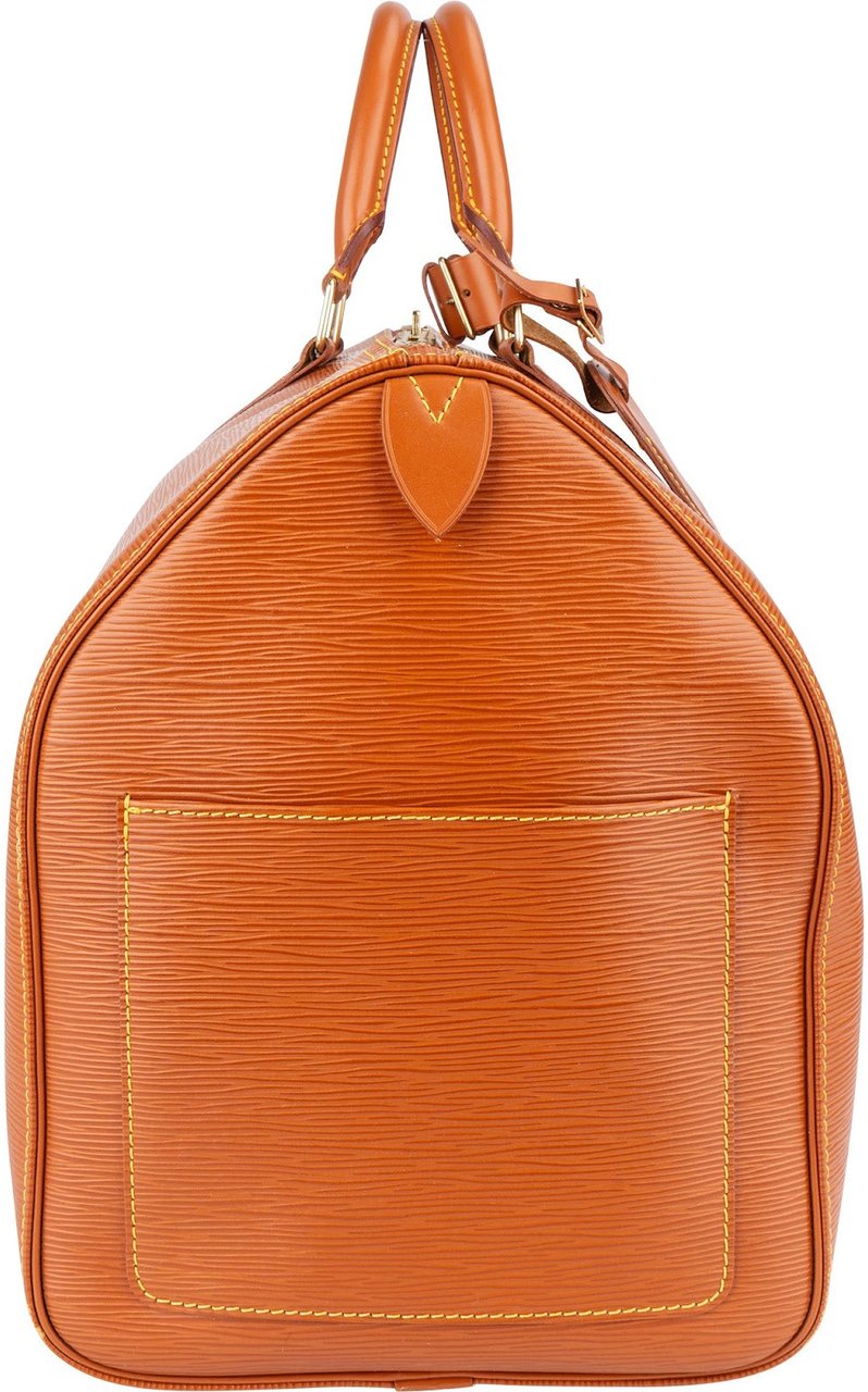 Louis Vuitton Louis Vuitton Cognac Epi Leather Keepall 50 Travel Bag Bruin
