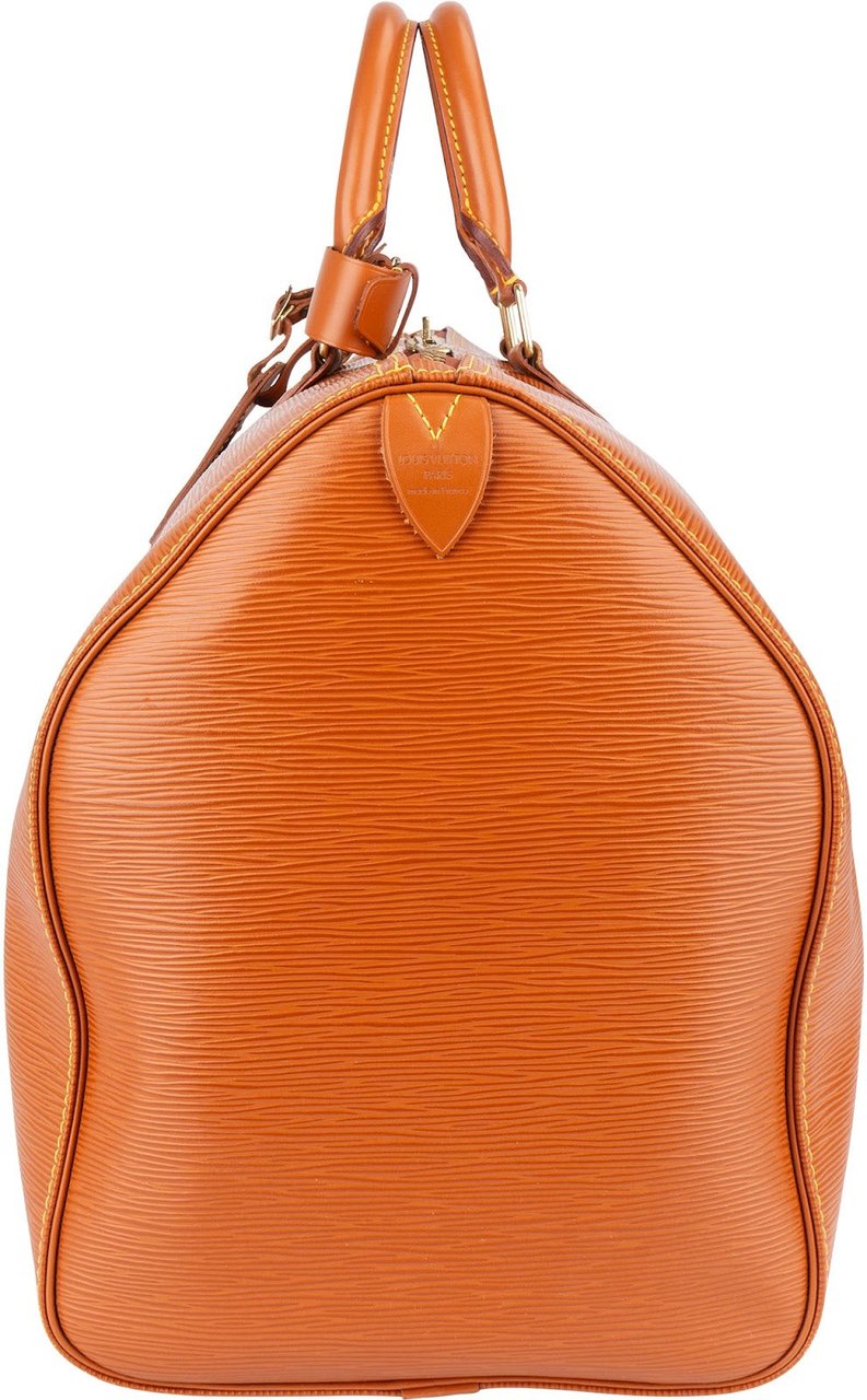 Louis Vuitton Louis Vuitton Cognac Epi Leather Keepall 50 Travel Bag Bruin