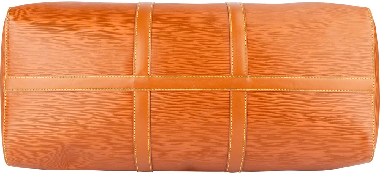 Louis Vuitton Louis Vuitton Cognac Epi Leather Keepall 50 Travel Bag Bruin