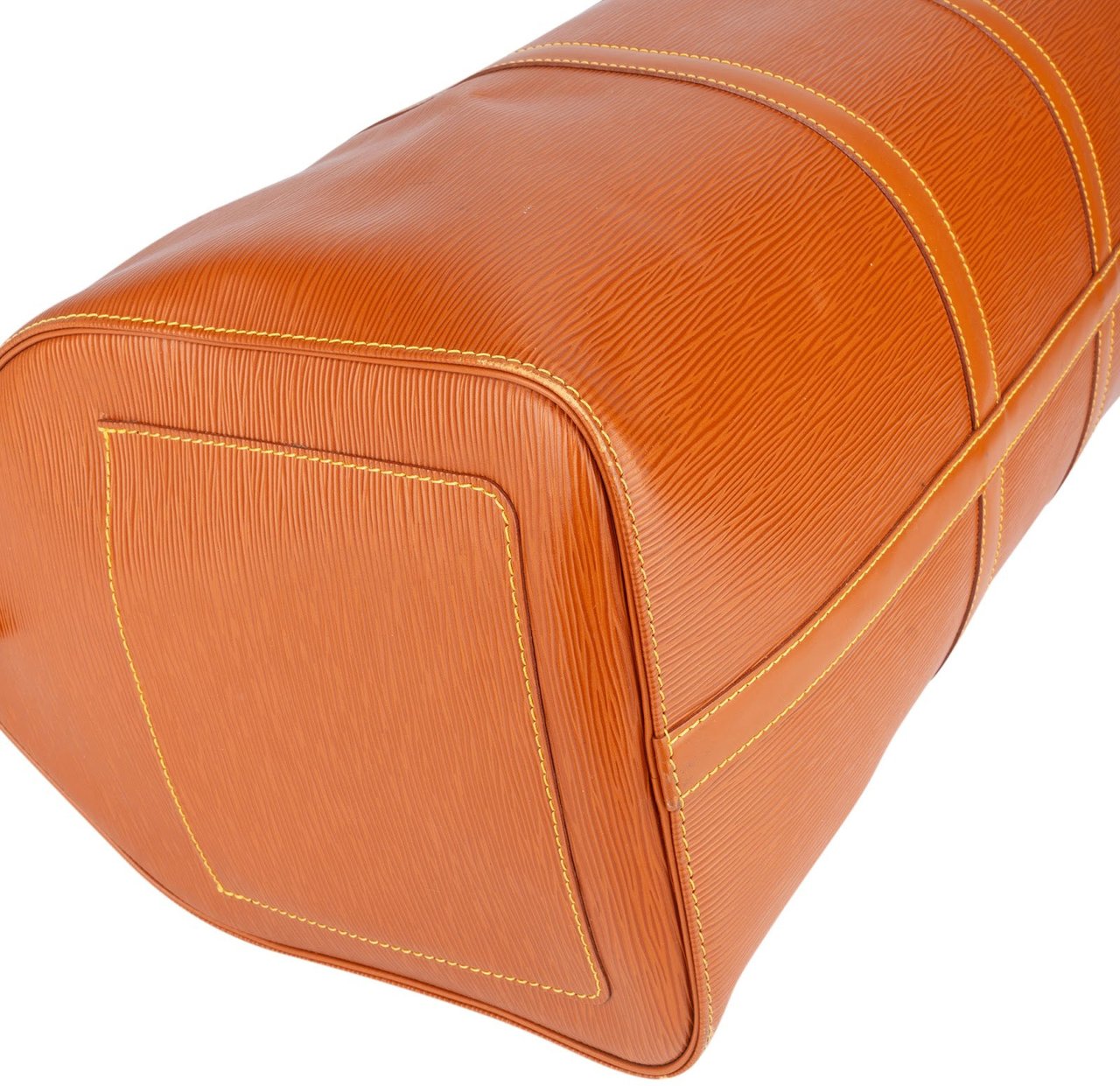 Louis Vuitton Louis Vuitton Cognac Epi Leather Keepall 50 Travel Bag Bruin