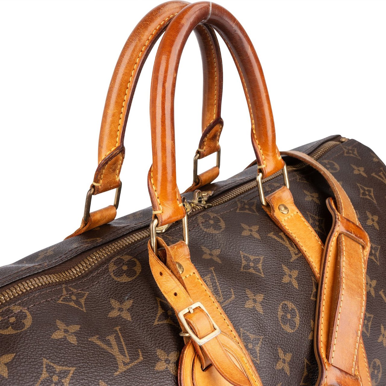 Louis Vuitton Louis Vuitton Monogram Canvas Keepall 45 Bandoulière Travel Bag Bruin