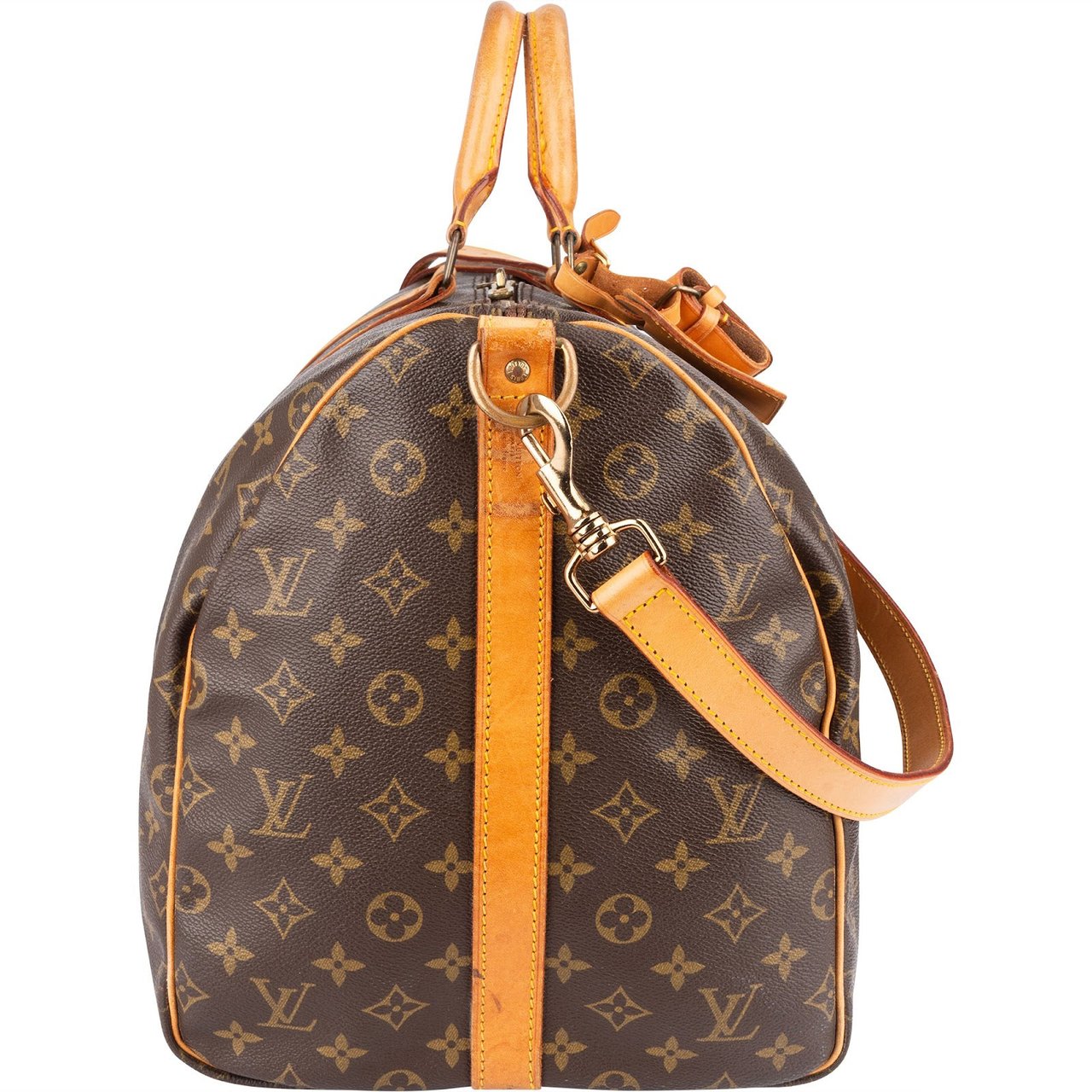 Louis Vuitton Louis Vuitton Monogram Canvas Keepall 55 Bandoulière Travel Bag Bruin