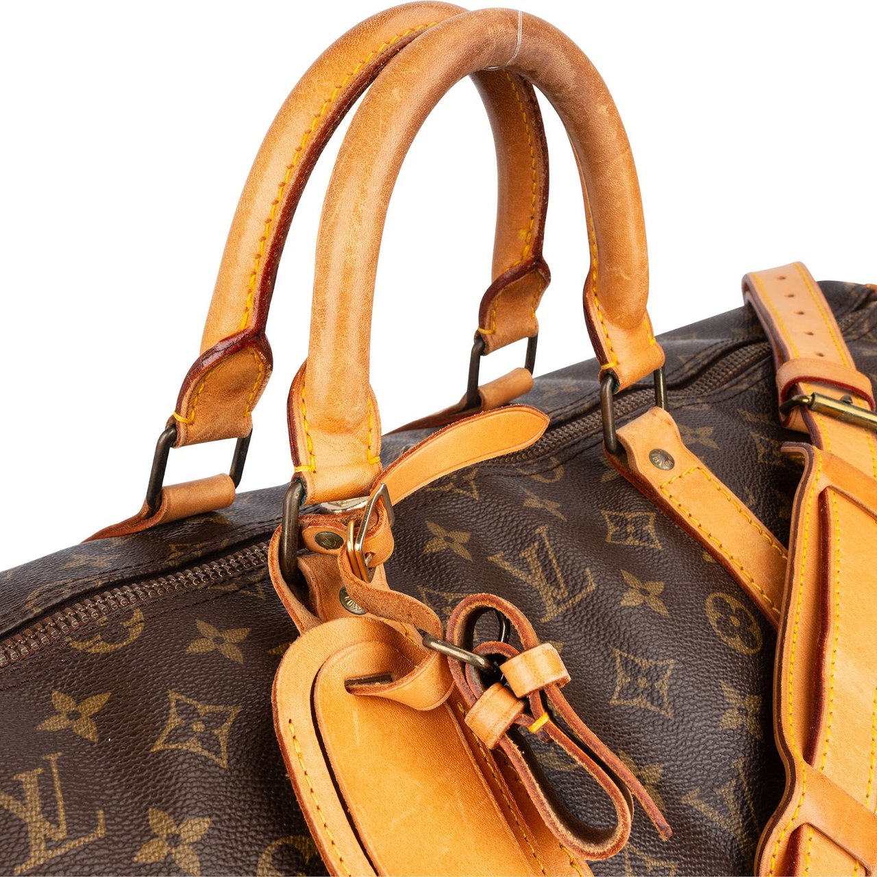 Louis Vuitton Louis Vuitton Monogram Canvas Keepall 55 Bandoulière Travel Bag Bruin