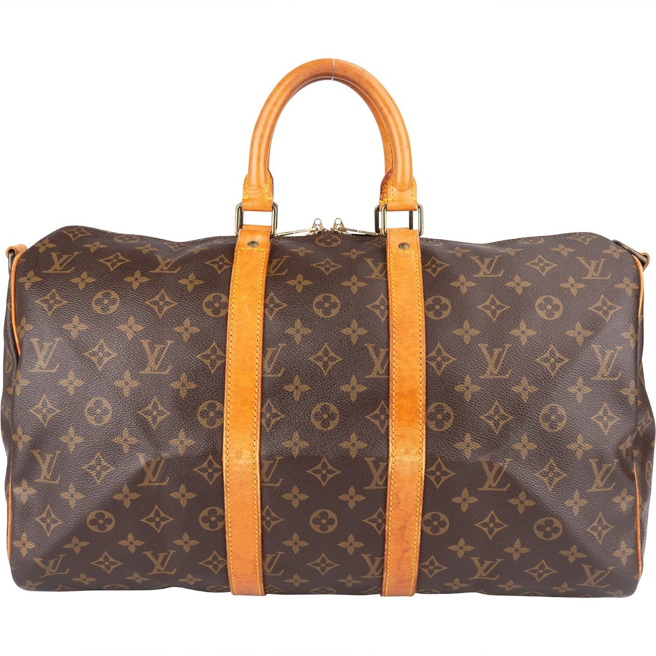 Louis Vuitton Louis Vuitton Monogram Canvas Keepall 45 Bandouliere Travel Bag Bruin