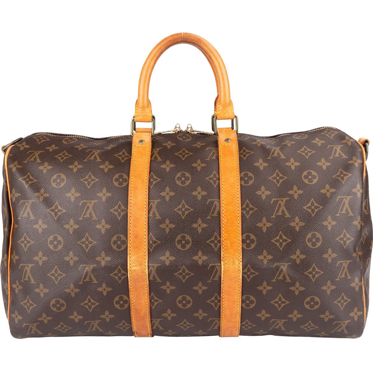 Louis Vuitton Louis Vuitton Monogram Canvas Keepall 45 Bandouliere Travel Bag Bruin
