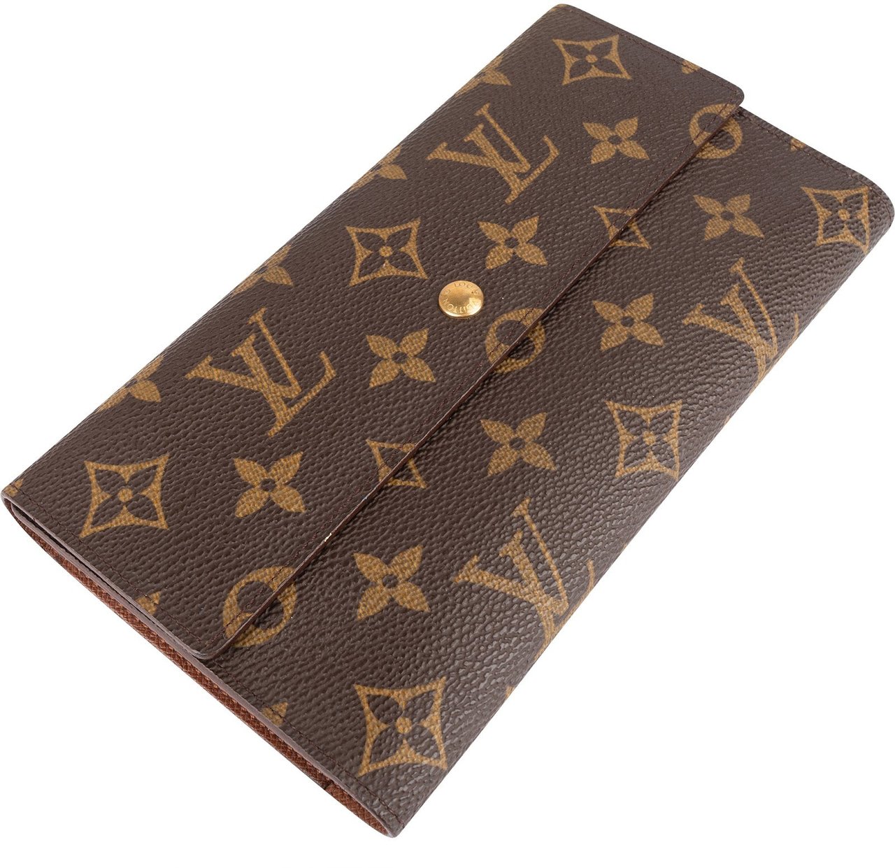 Louis Vuitton Louis Vuitton Monogram Canvas Sarah Wallet Bruin