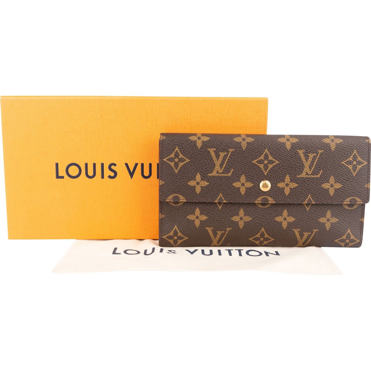 Louis Vuitton Louis Vuitton Monogram Canvas Sarah Wallet Bruin