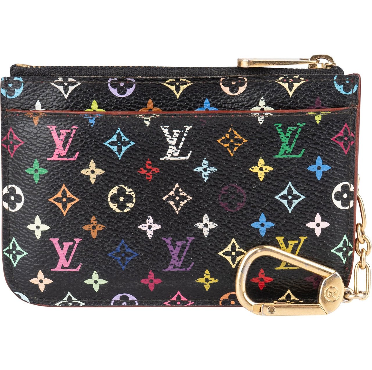 Louis Vuitton Louis Vuitton Canvas Monogram Multicolor Key Pouch Zwart
