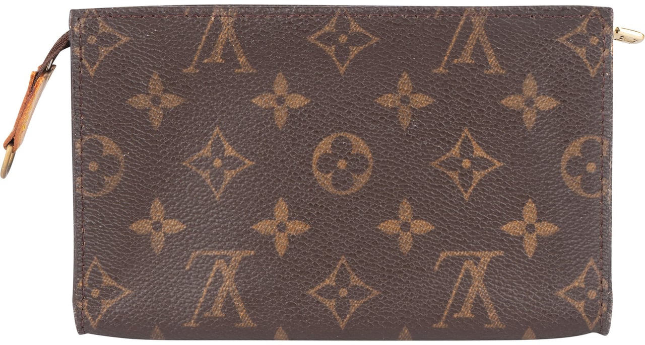 Louis Vuitton Louis Monogram Canvas Bucket Bag Pochette Accessoire Bruin