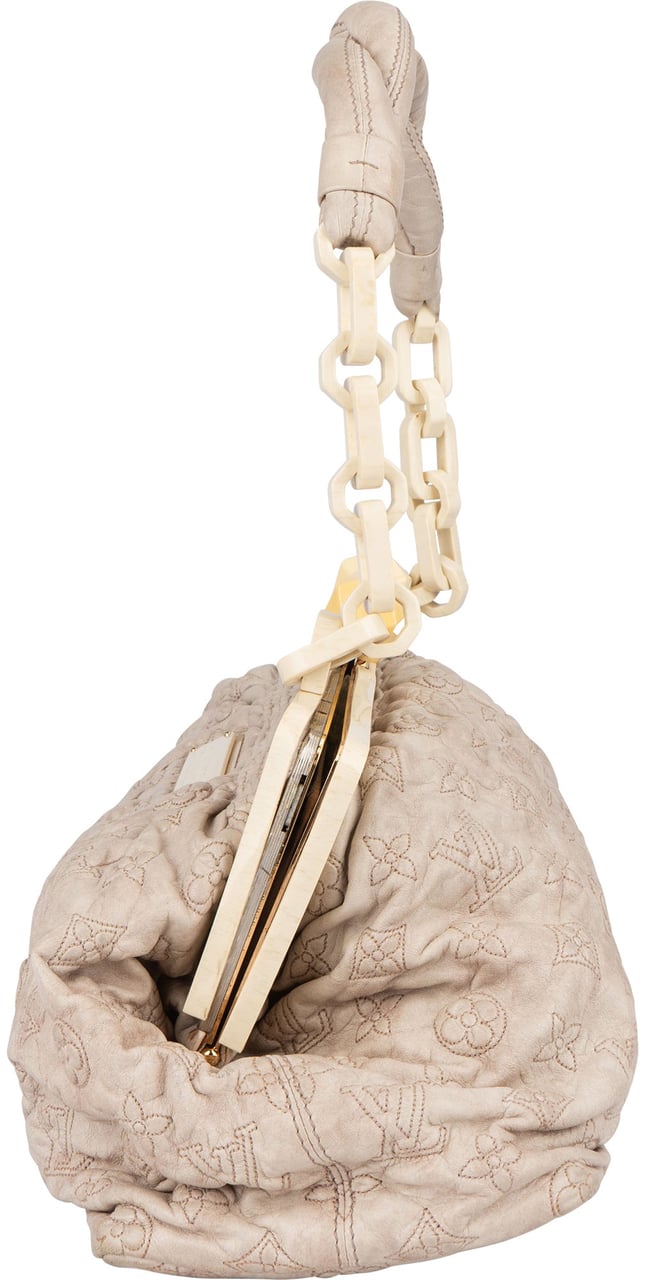 Louis Vuitton Louis Vuitton Leather Monogram Olympe Shoulder Bag Donkergrijs