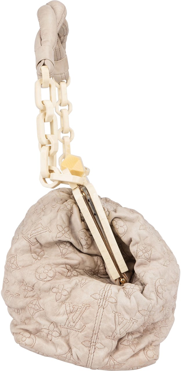 Louis Vuitton Louis Vuitton Leather Monogram Olympe Shoulder Bag Donkergrijs