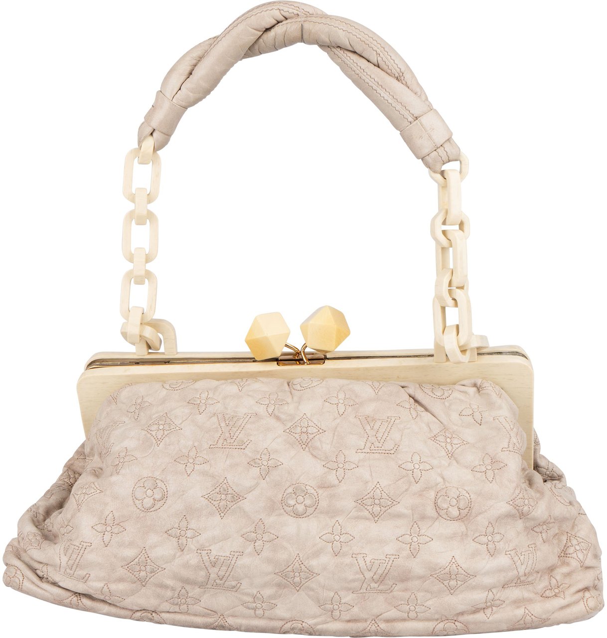 Louis Vuitton Louis Vuitton Leather Monogram Olympe Shoulder Bag Donkergrijs